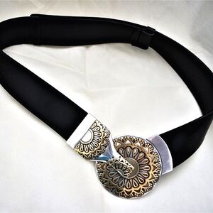 Chicos mandala leather adjustible  belt